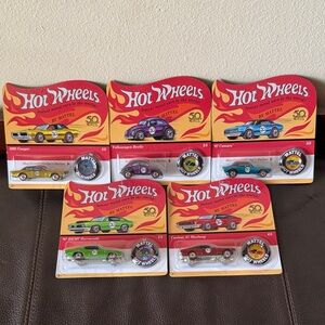 Hot Wheels 50th Mattel Anniversary Collection Redline Die-Cast Vehicles